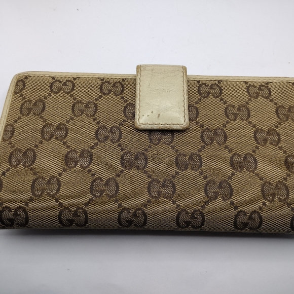 GUCCI GG canvas bifold long wallet Purse Authentic Made in Italy 181593 9416 - Picture 3 of 14